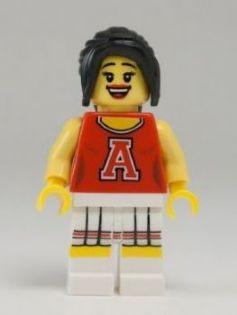 LEGO Minifigure-Red Cheerleader-Collectible Minifigures / Series 8-COL08-13-Creative Brick Builders